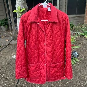 *SOLD* Vintage 90’s Red Cherokee Quilted Puff Jacket with Corduroy